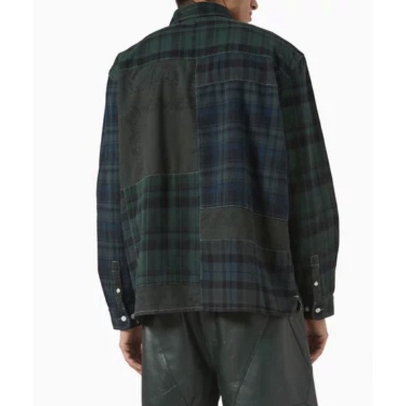 Kith Patchwork Berkeley Buttondown Shirt Nocturnal NWT Size XL - Picture 9 of 9